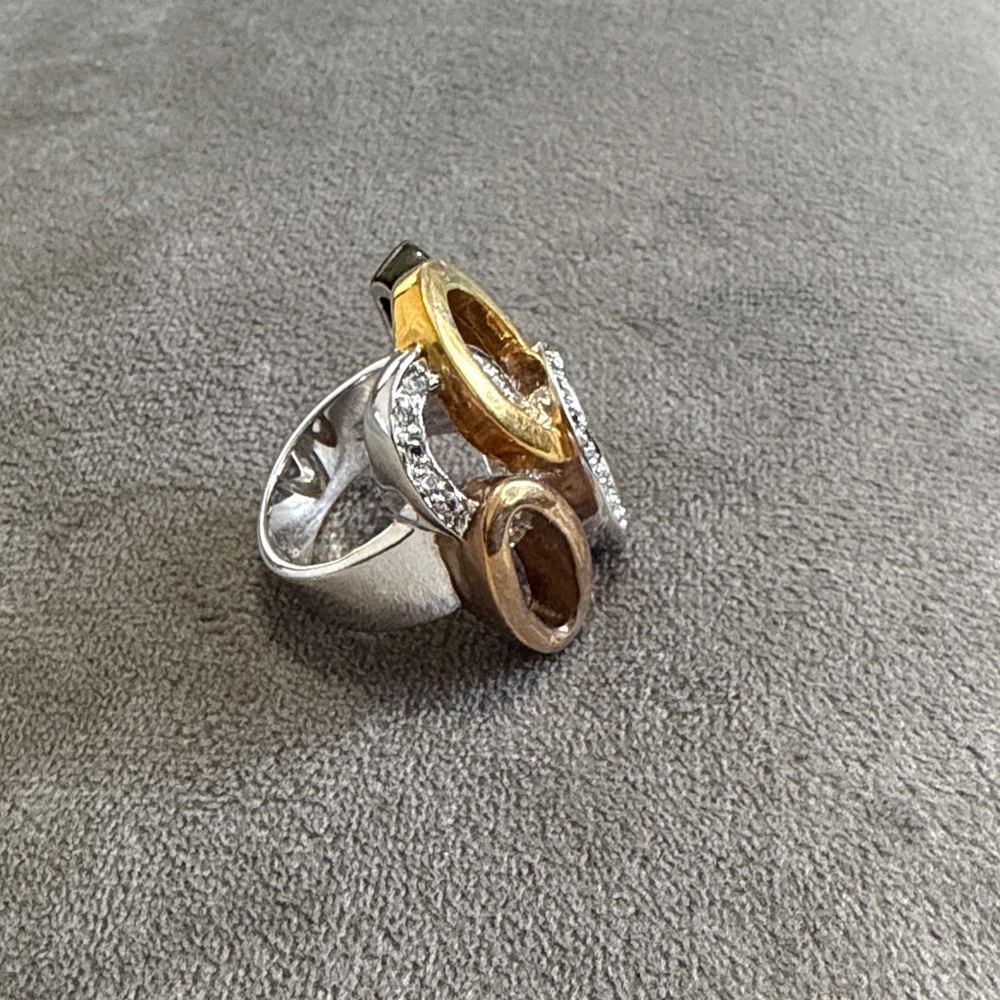 Chic Gold And Silver Ring Set - image 4